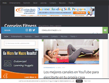 Tablet Screenshot of consejosfitness.com
